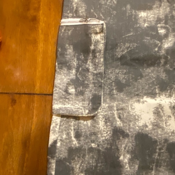 SHEIN SXY Ladies Tie Dye Split Front Denim Skirt With Functional Pockets - Picture 11 of 13